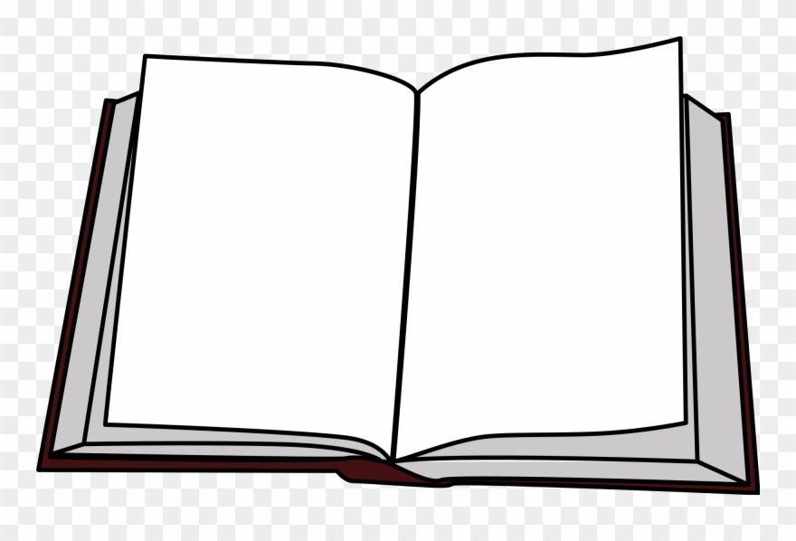 Libro Vector Clipart Black And White Library - De Livre Ouvert - Png Download