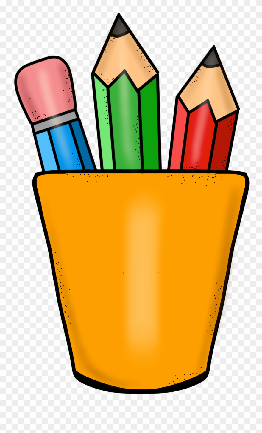 Revise Cliparts - Pencil Pot Clipart - Png Download