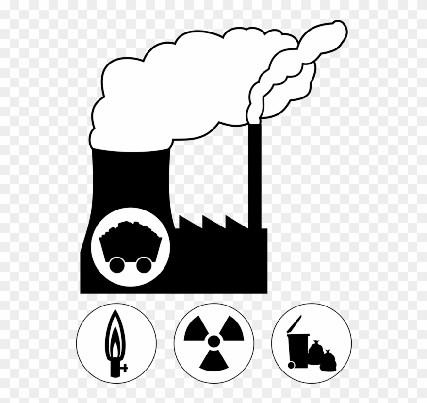 Nuclear Power Plant Power Station Computer Icons Radioactive - Coal Power Plant Icon Clipart