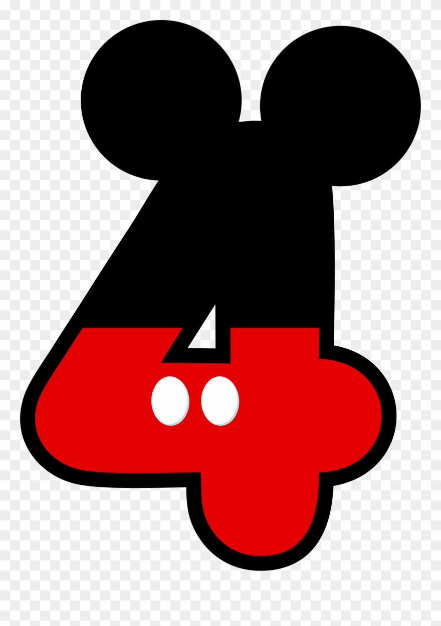 Image Not - Mickey Mouse 4th Birthday Clipart