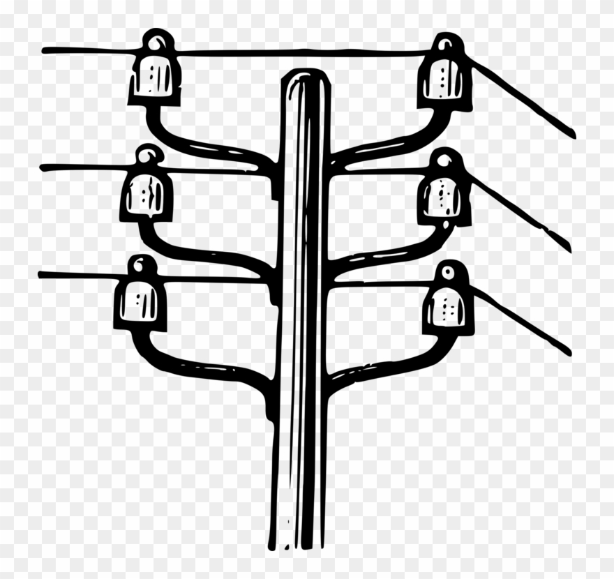 Electric Clip Art Clipart - Electric Power Clipart Black And White - Png Download