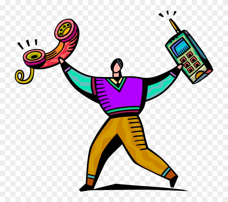 Picture Library Download Businessman Clipart Smartphone - Png Download