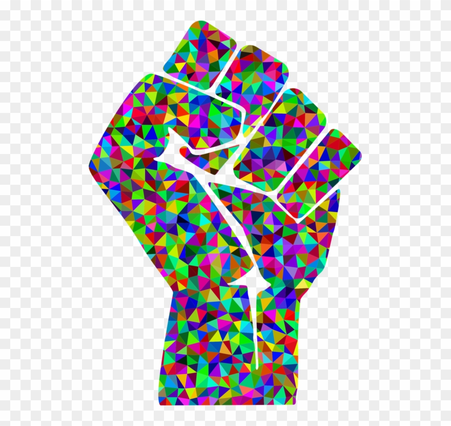Black Power Raised Fist Logo Black Panther Party - Black Power Clipart
