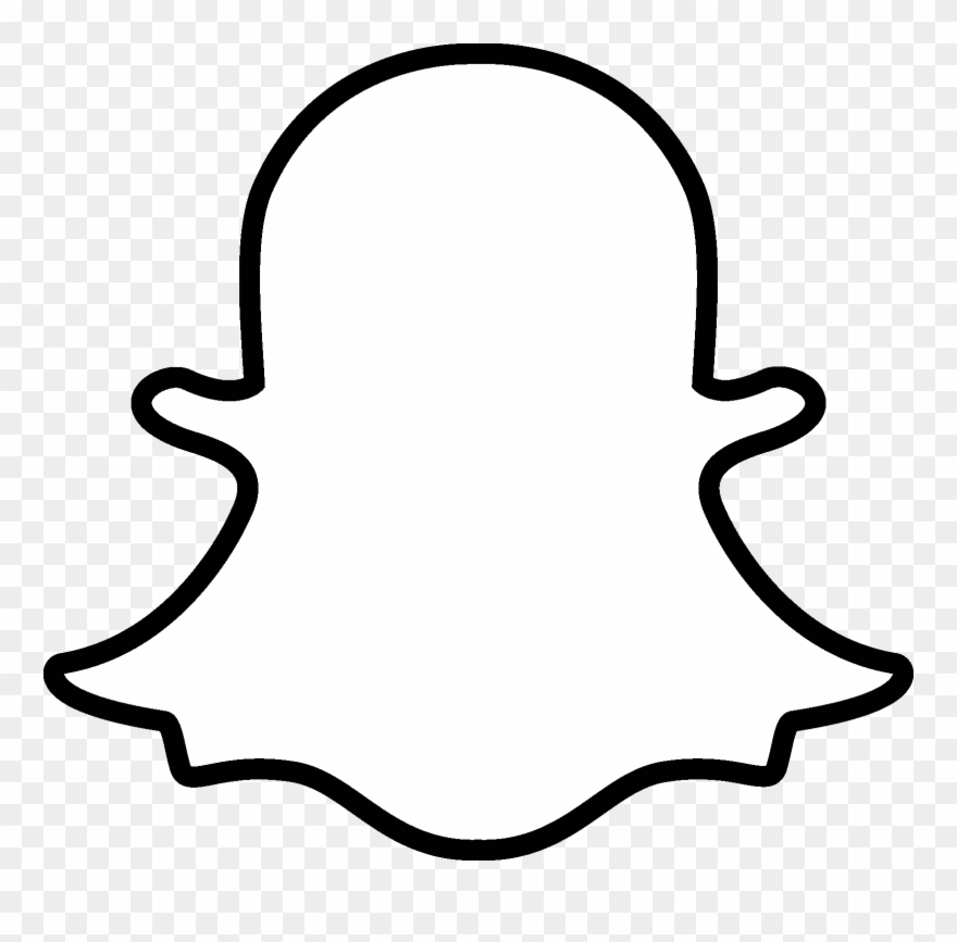 Snapchat App, Online Messaging Apps - Snapchat White Icon Png Clipart