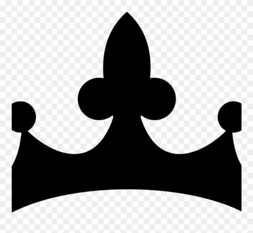 Crown Clipart Black And White 19 Princess Crown Graphic - Simple Queen Crown Clipart - Png Download