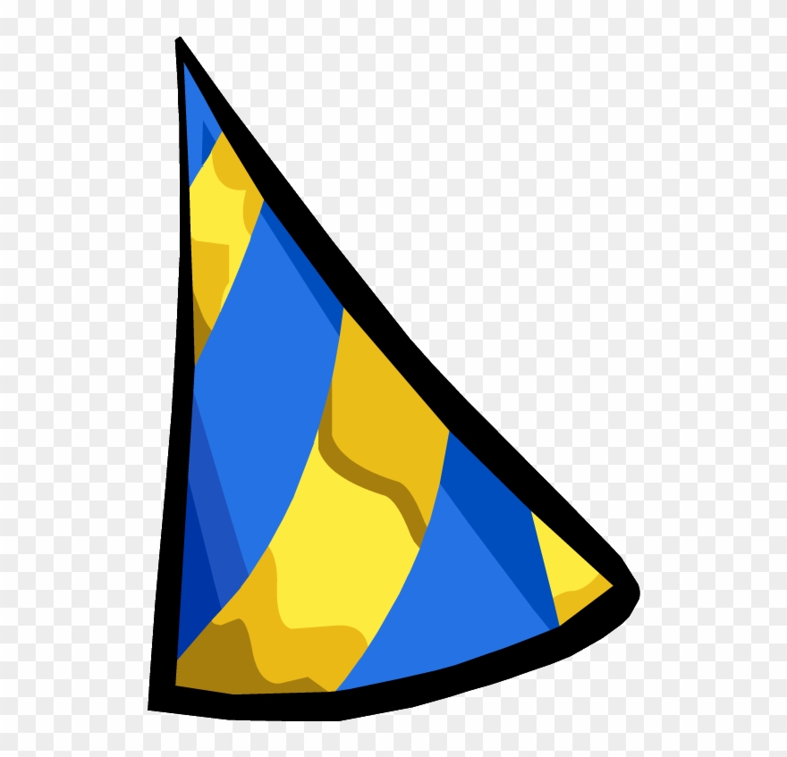 7th Anniversary Hat - Birthday Hat Blue And Yellow Clipart