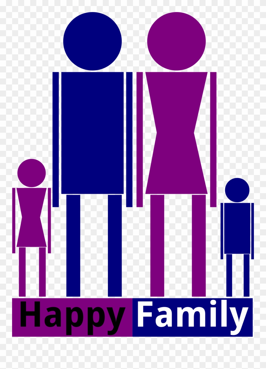 Happy Family - Clip Art - Png Download