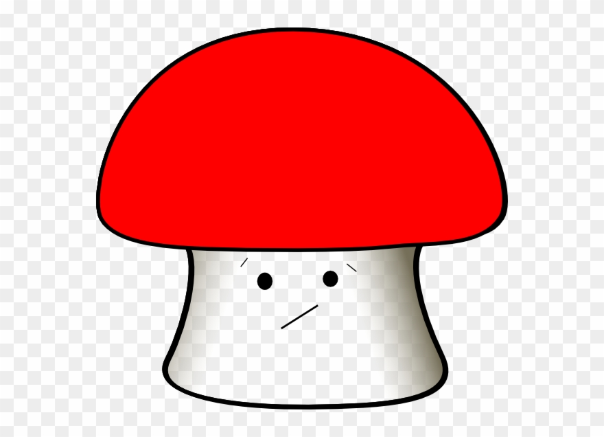 Toadstool Cartoon No Spots Clipart