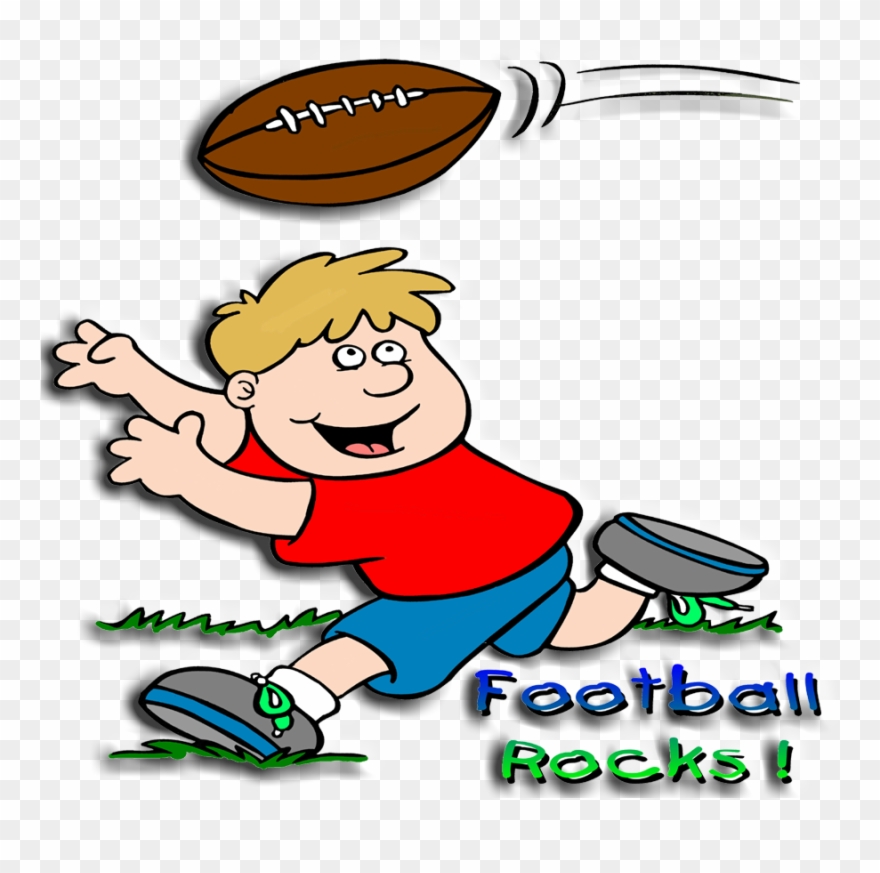 Images For Cartoon Kids Playing Football - Cartoon Kid Playing Football Clipart