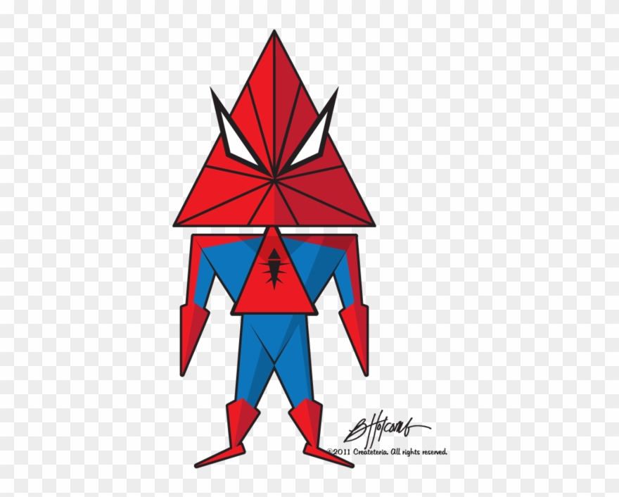 Image Library Download Confused Drawing Triangular - Triangular Spider Man Clipart