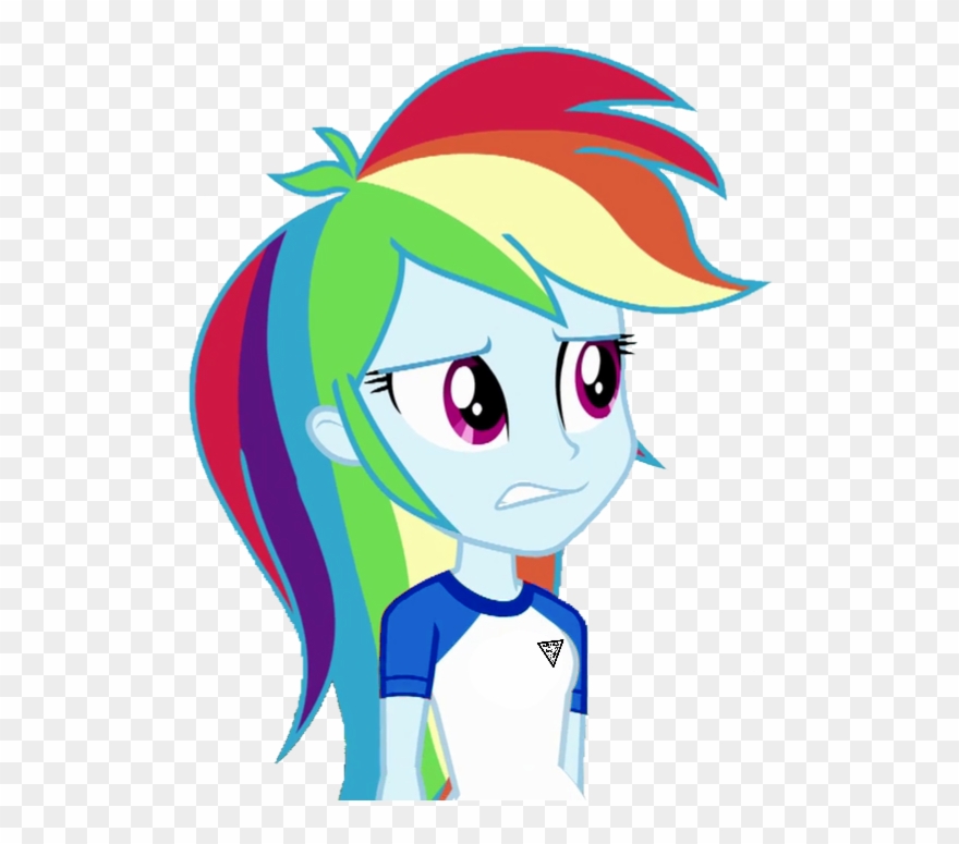 Image Royalty Free Library Fella Blue Clothes - Equestria Girls Rainbow Dash Confused Clipart