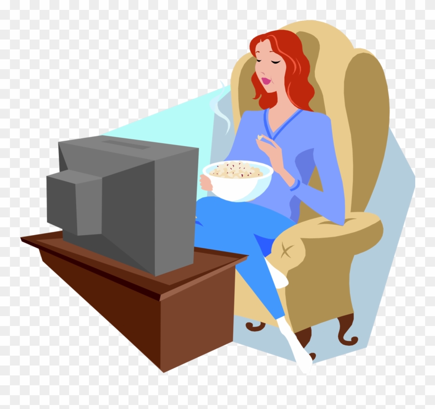 A Girl Named Michael - Watching Tv Clipart Transparent - Png Download