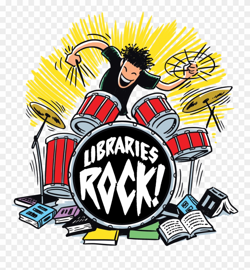 Summer Reading And Learning - Libraries Rock Teen Clipart