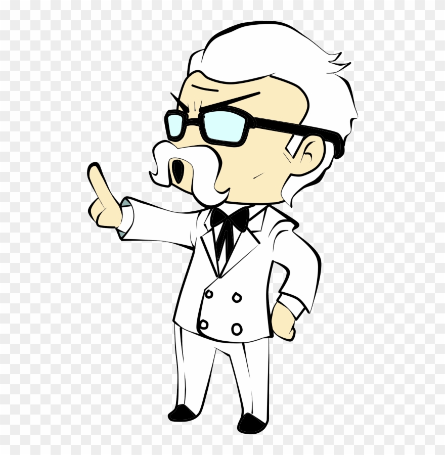 Cornol Clipart - Colonel Sanders Clipart - Png Download
