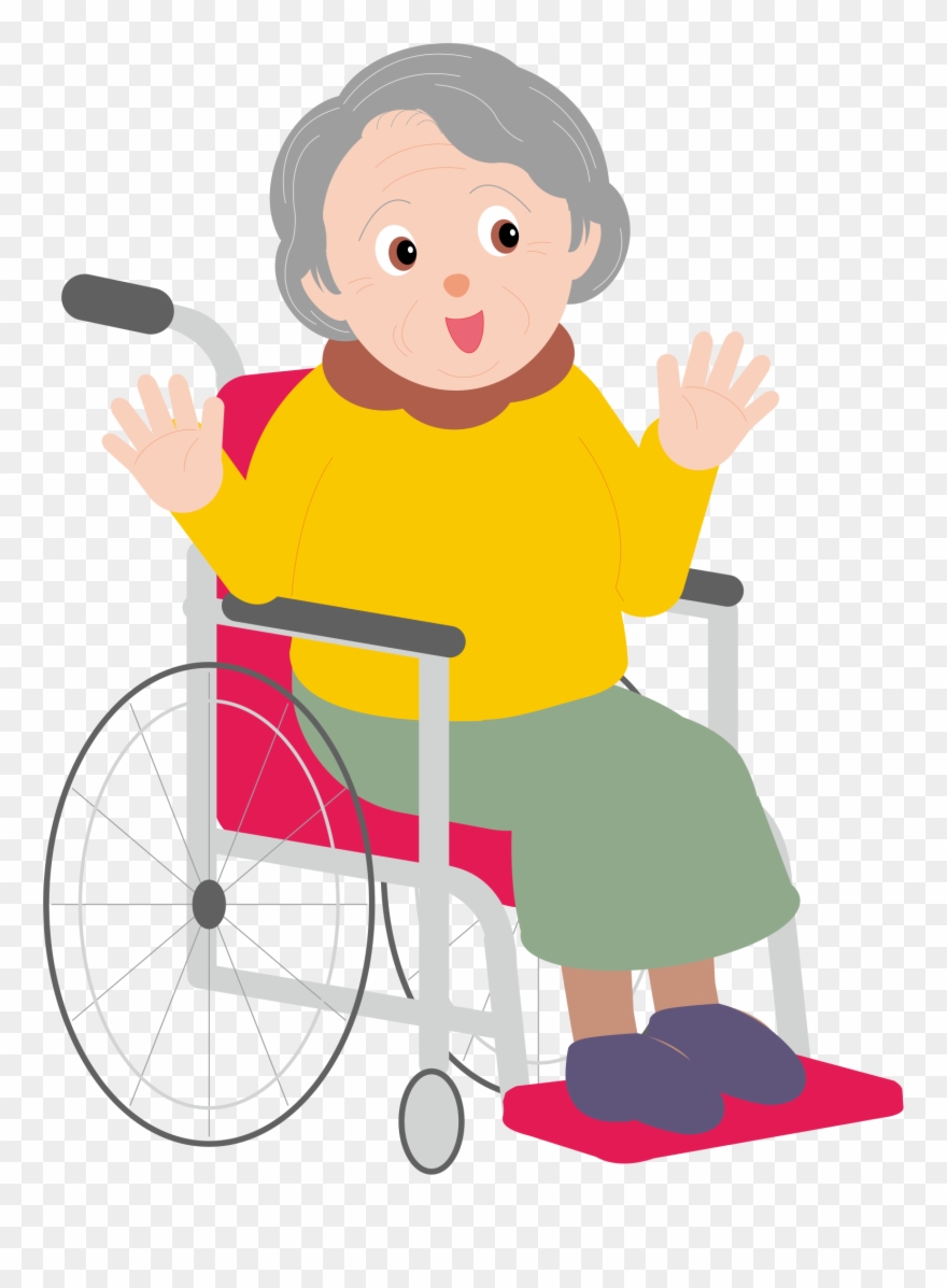 Old Man Cartoon Png Png Black And White Stock - Viejito En Silla De Ruedas Dibujo Clipart