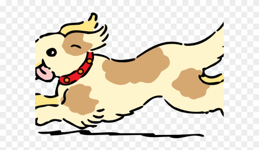 Dog Clipart Clipart Cute Dog - Cartoon Dog Running Gif - Png Download