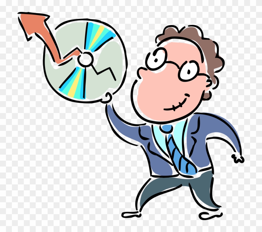 Clip Art Transparent Entrepreneur With Chart On - Png Download