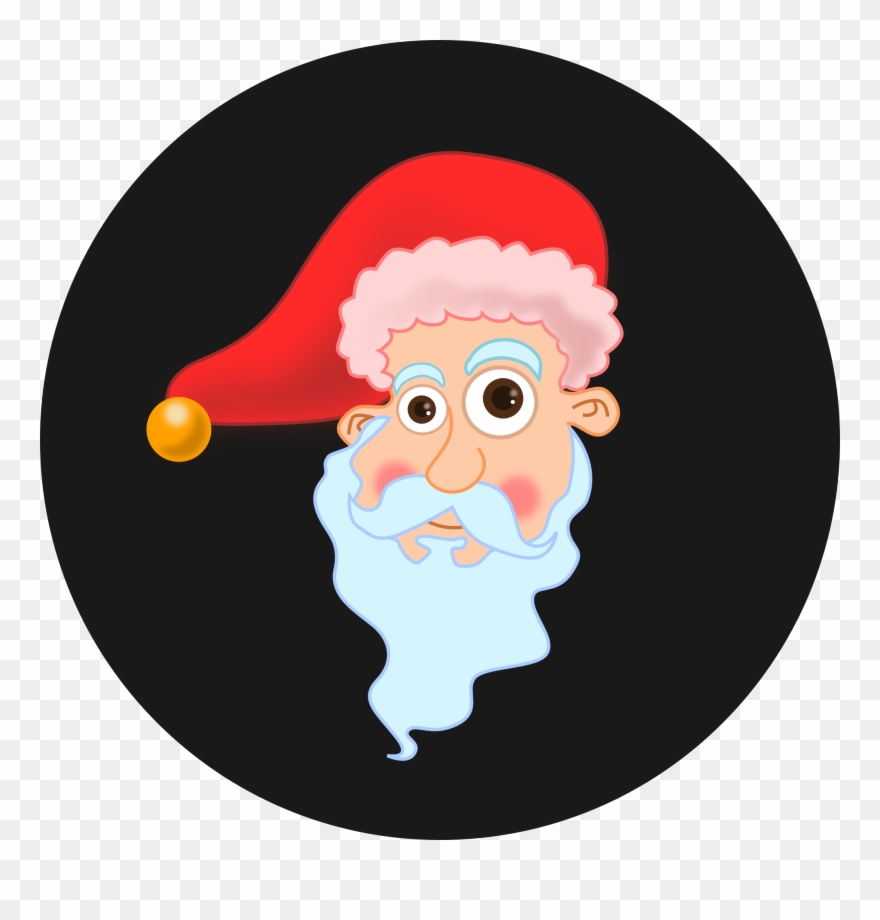 Svg Royalty Free Library Beard Clipart Ginger - Png Santa Claus Circle Transparent Png