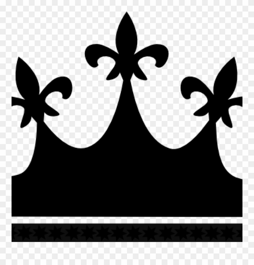 Kings Crown Clipart Kings Crown Silhouette At Getdrawings - Queen Crown Clipart Black And White - Png Download