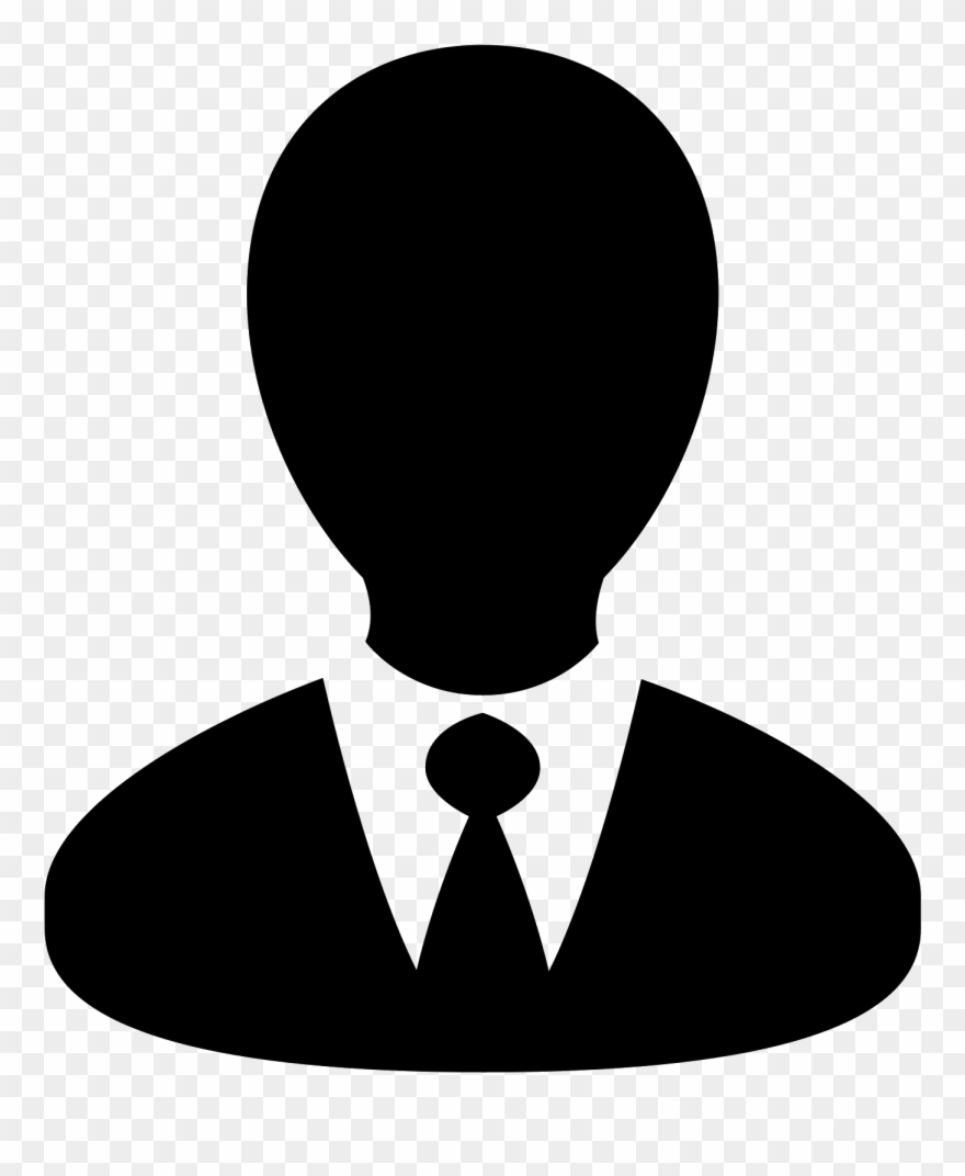 Clip Black And White Computer Svg Business Person - Icone Personnage - Png Download