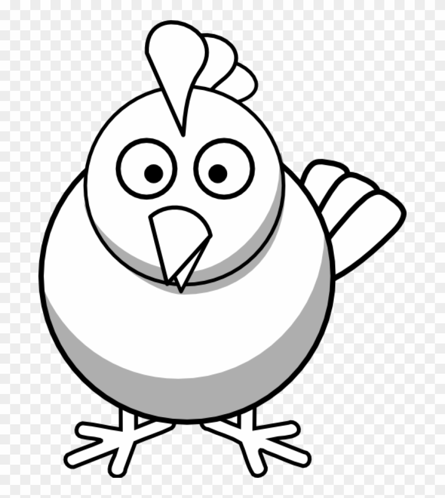 Permalink To Chicken Clipart Black And White House - Chicken Clipart Black And White - Png Download