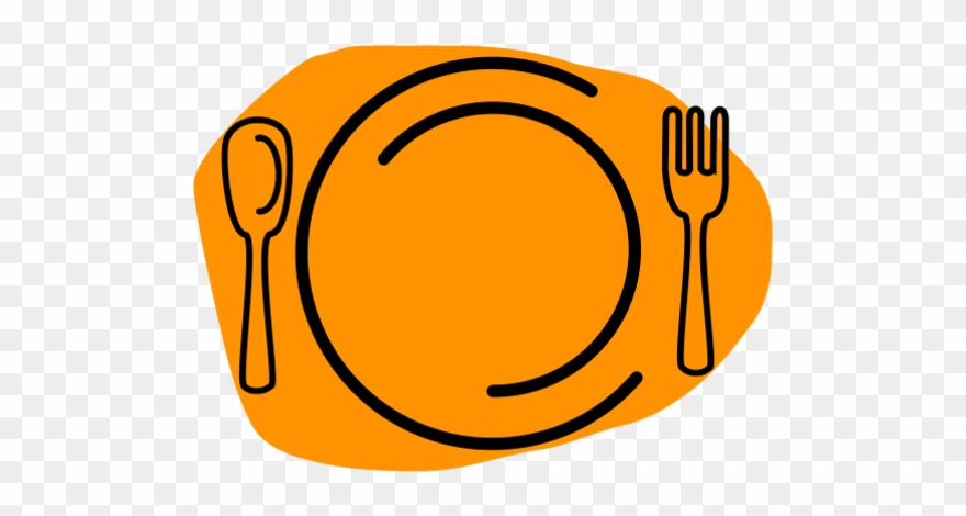 Luncheon Clipart Thanksgiving - Plate Fork And Knife Clipart - Png Download