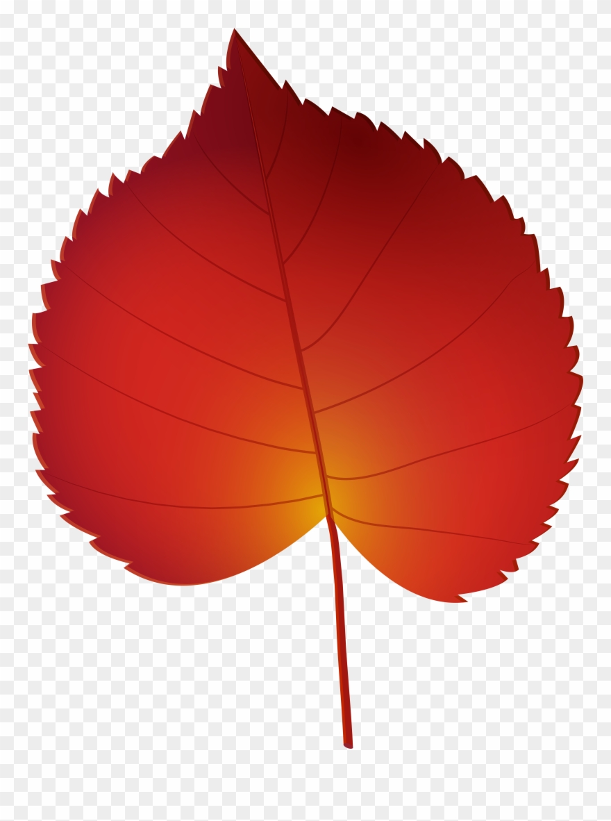 Red Autumn Leaf Png Clip Art Transparent Png
