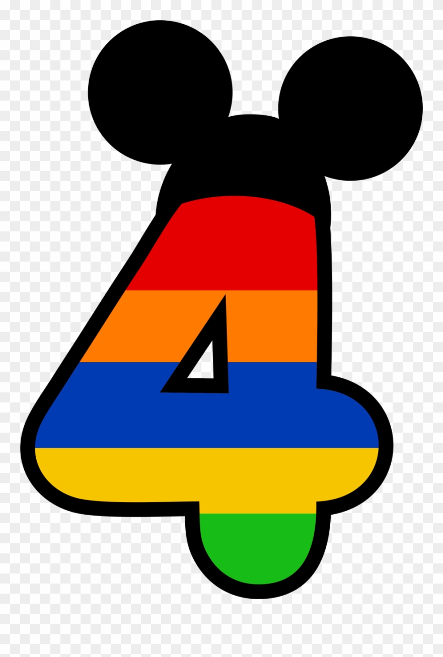 María José Argüeso - Mickey Mouse Numbers Clipart