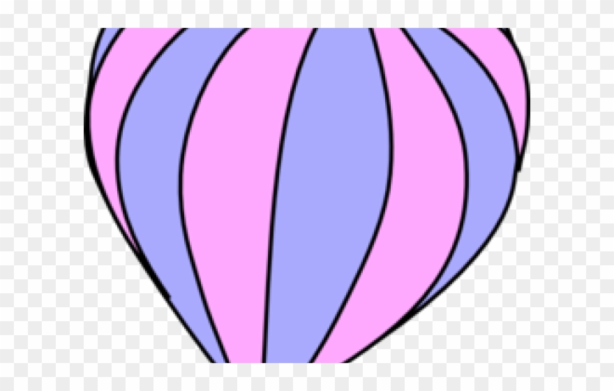 Hot Air Balloon Clipart Purple - Purple - Png Download
