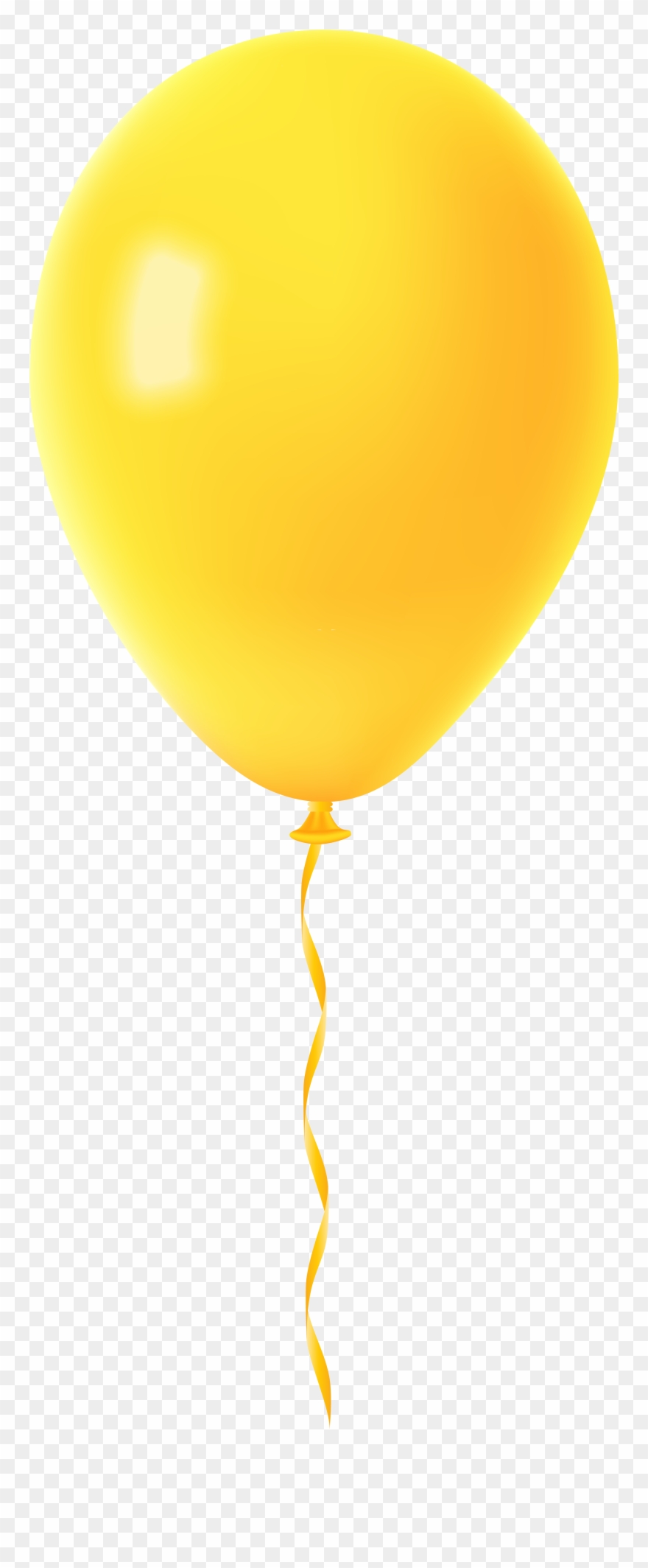 Clipart Black And White Balloon Transparent Png Clip - Yellow Balloon Border Clip Art