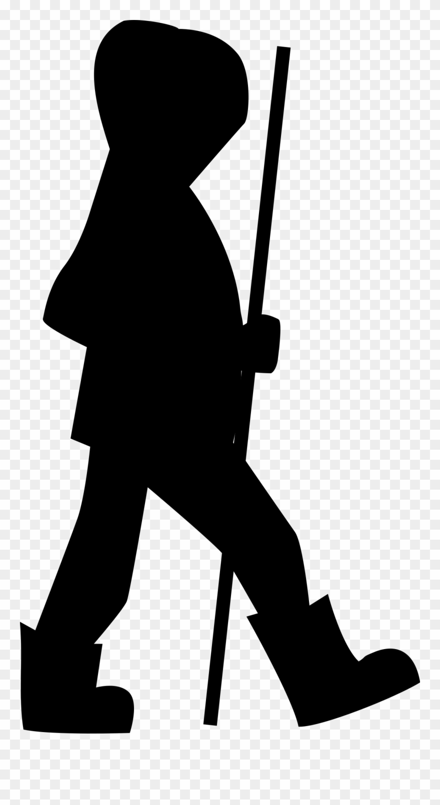 Hiking Computer Icons Silhouette Download Encapsulated - Caminhante Png Clipart