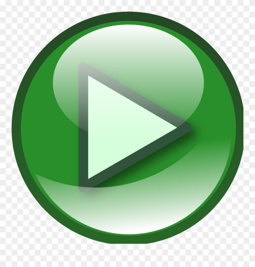 Play Button 50% Opaque Svg Clip Arts 600 X 599 Px - Png Download