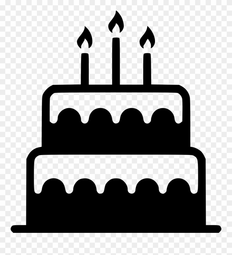Birthday Candle Clip Art Cool Amazing Sweet - Birthday Cake Png Black And White Transparent Png