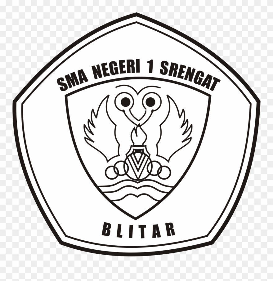 Jaguar School Logo Black And White - Logo Sman 1 Srengat Clipart