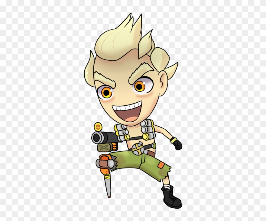 Clip Library Download Chibi Transparent Junkrat - Drawing - Png Download