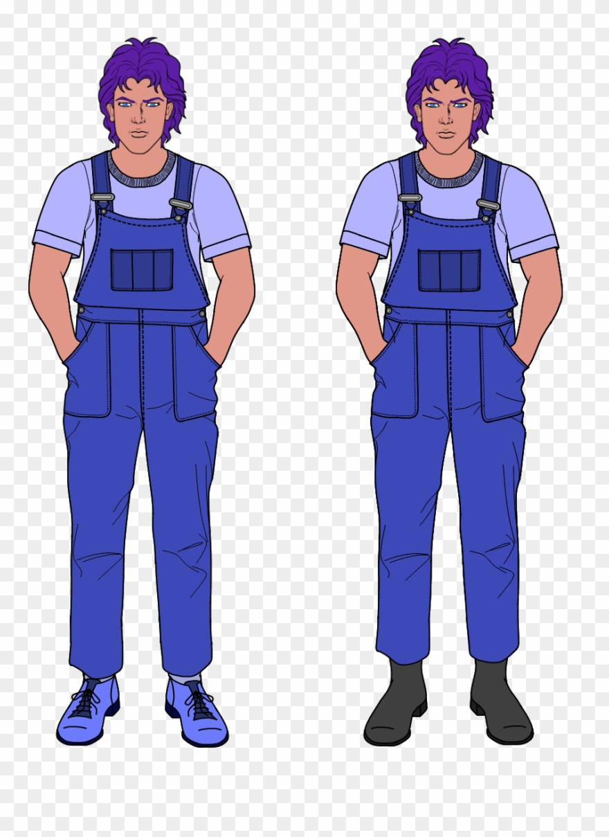 Popular Images - Man In Overalls Drawing Clipart