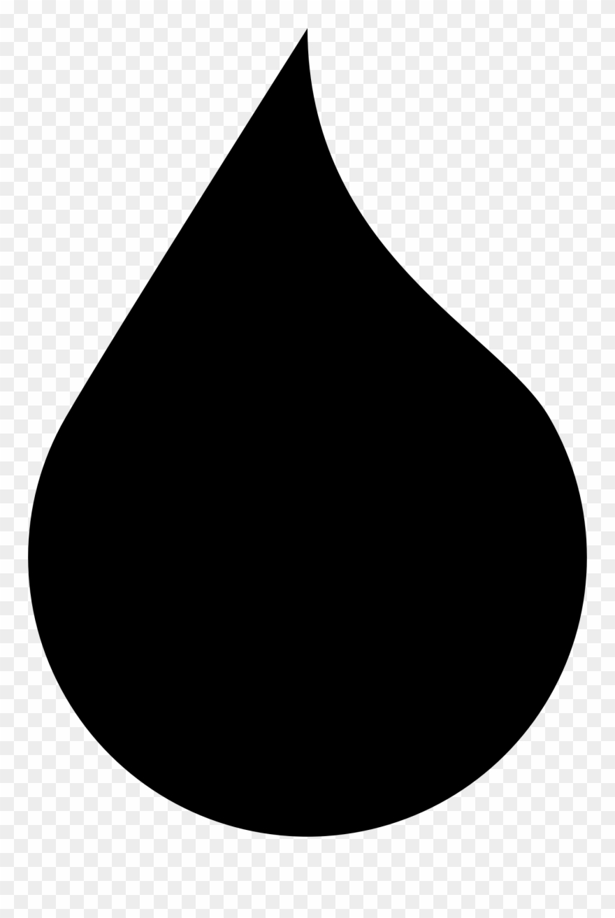 Drop - Water - Clipart - Water Drop Black - Png Download