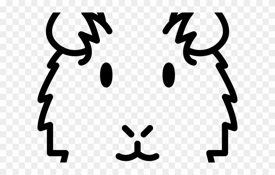 Drawn Guinea Pig Date - Guinea Pig Outline Drawing Clipart