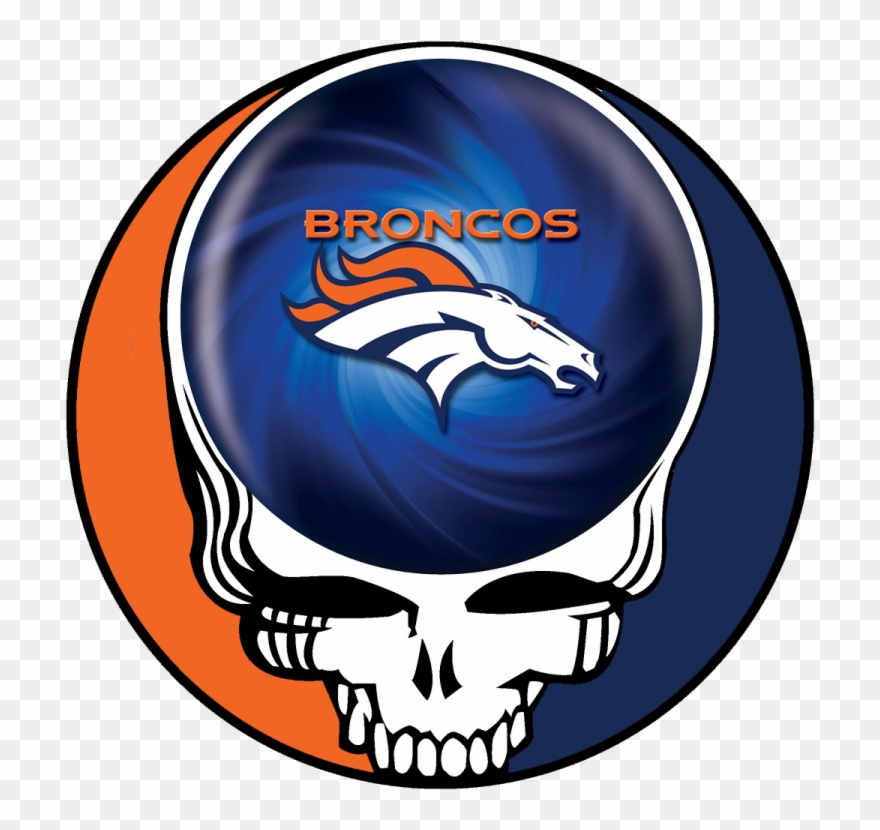 Denver Broncos Skull Logo Iron On Stickers Heat Transfer - Clipart New England Patriots - Png Download