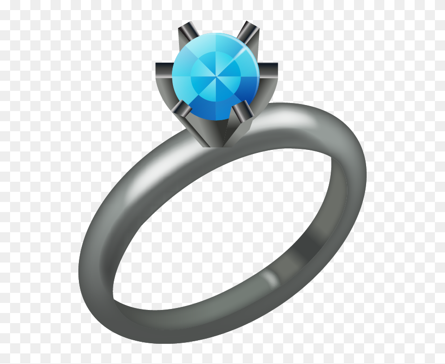 Ring Emoji - Diamond Ring Emoji Png Clipart