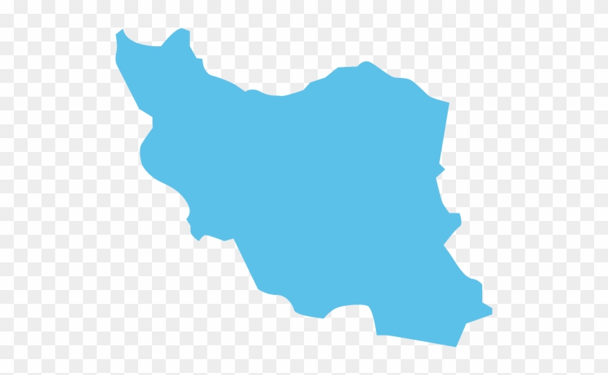 Iran Map Icon Clipart