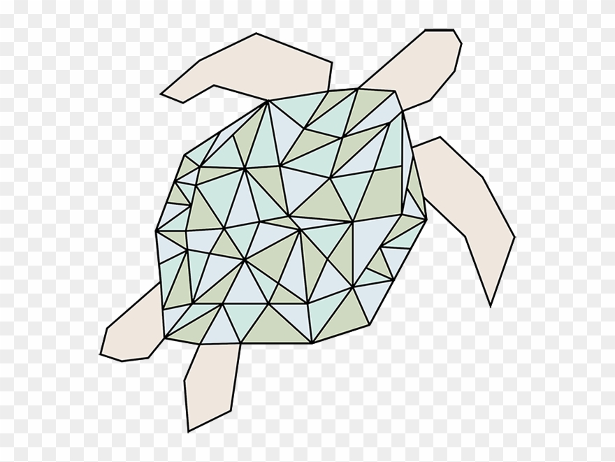 Turtles - Line Art Clipart