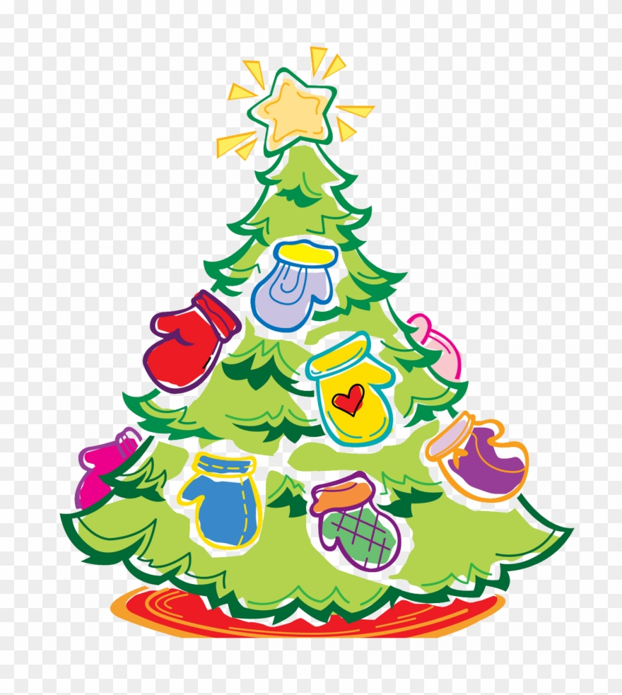 Mitten Tree Clipart - Mitten Tree - Png Download