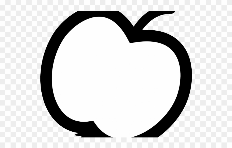Clipart Apple Shape - Heart - Png Download