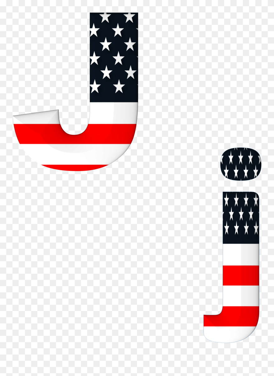 ลาย ธง Usa Letter Clipart