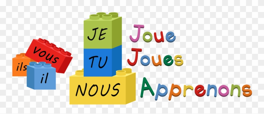 Je Joue, Tu Joues, Nous Apprenons - Graphic Design Clipart