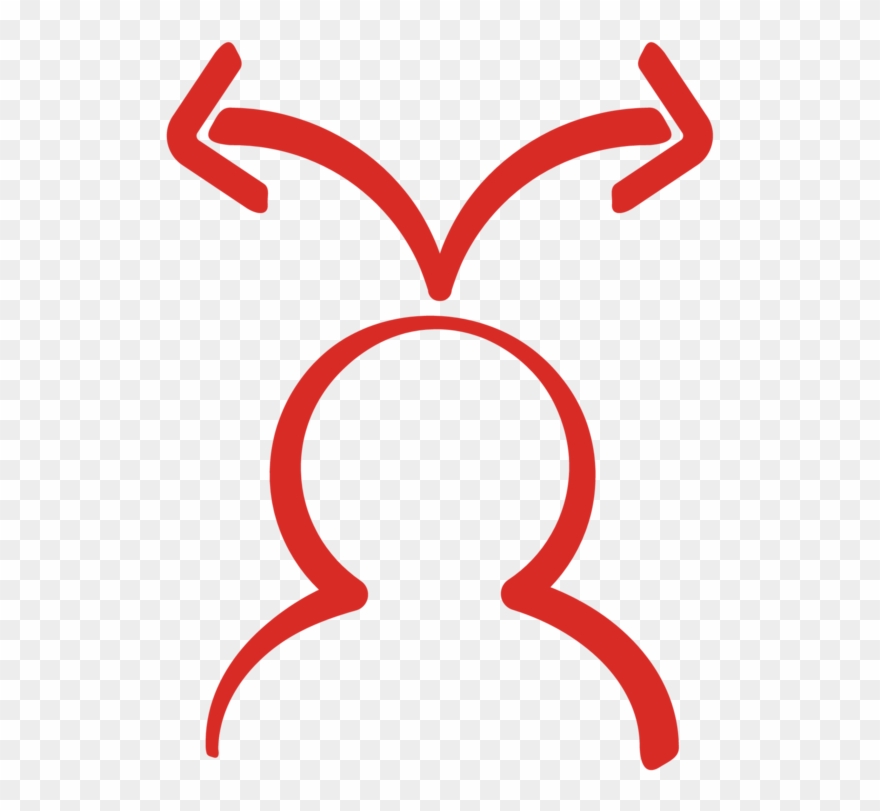 Icon Of A Person With Two Opposing Arrows Coming From Clipart