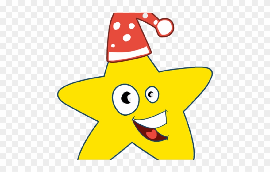 Cap Clipart Merry Christmas - Animated Christmas Star Clipart - Png Download