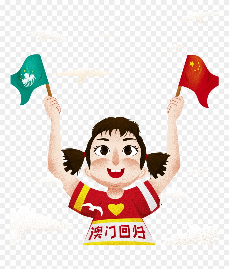 Cartoon Illustration Hand Drawn Flag Png And Psd - Cartoon Clipart