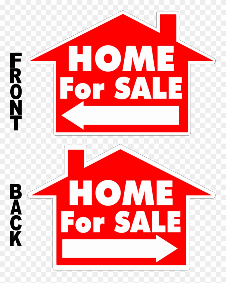 Home For Sale House Shaped Yard Sign - Safety Banner Clipart